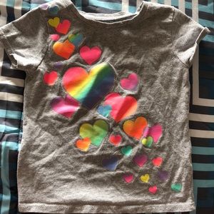 Girls heart tee